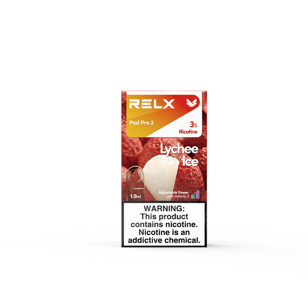 RELX煙彈 RELX5代煙彈RELX6代煙彈 13 Package Front RELX Pod 1 Pod Pack Lychee Ice 30mgg STD 6974491921530